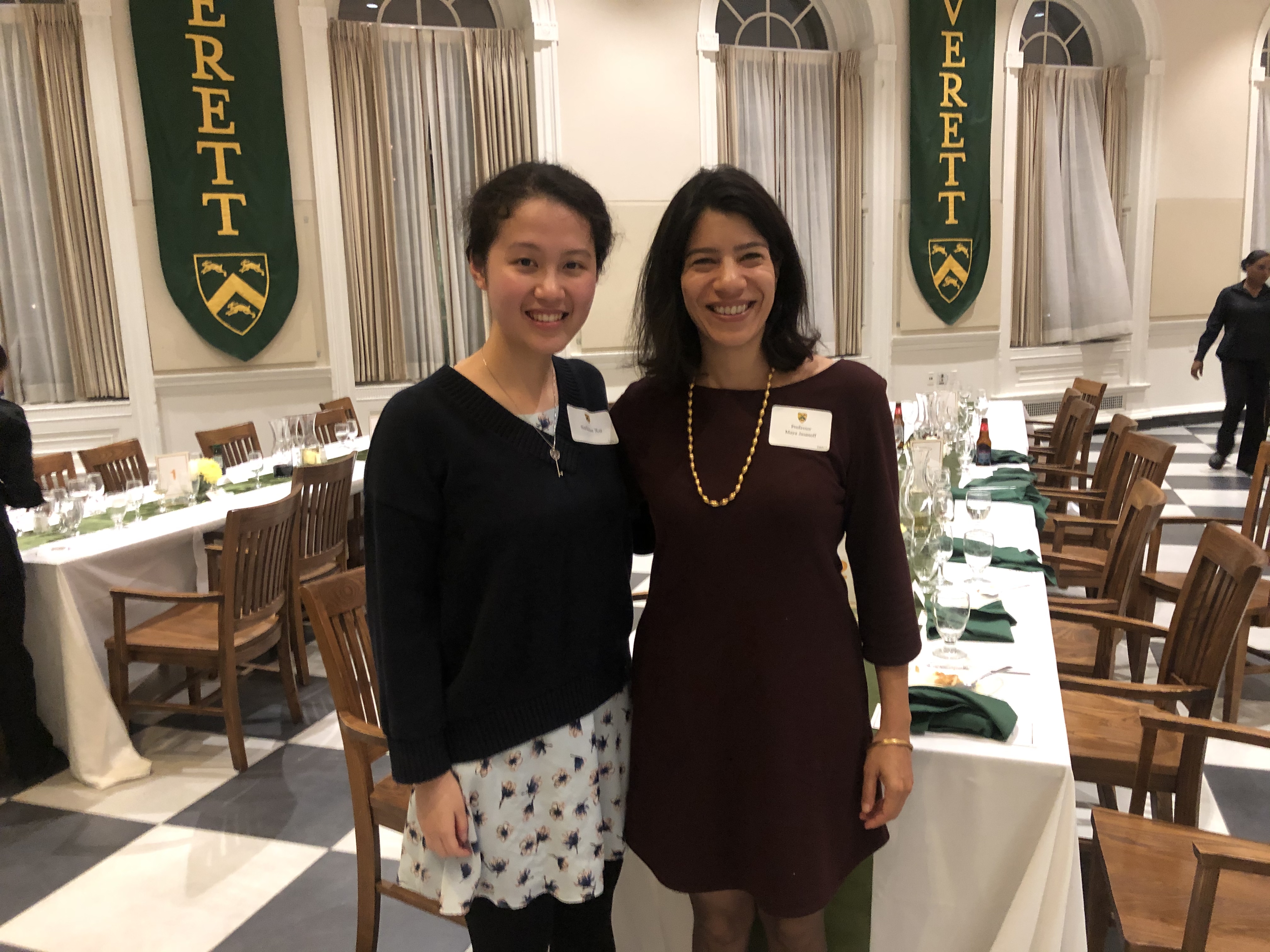 Maya Jasanoff Faculty Dinner